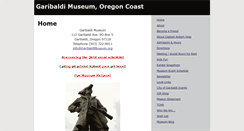Desktop Screenshot of garibaldimuseum.org